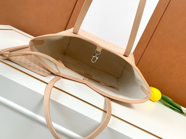 Goyard Calfskin Leather Tote Bag PM M8003 Nude