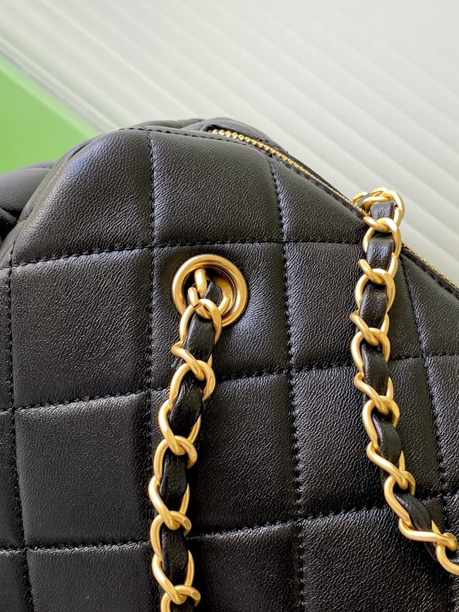 CHANEL Small Bowling Bag Lambskin AS5791 black