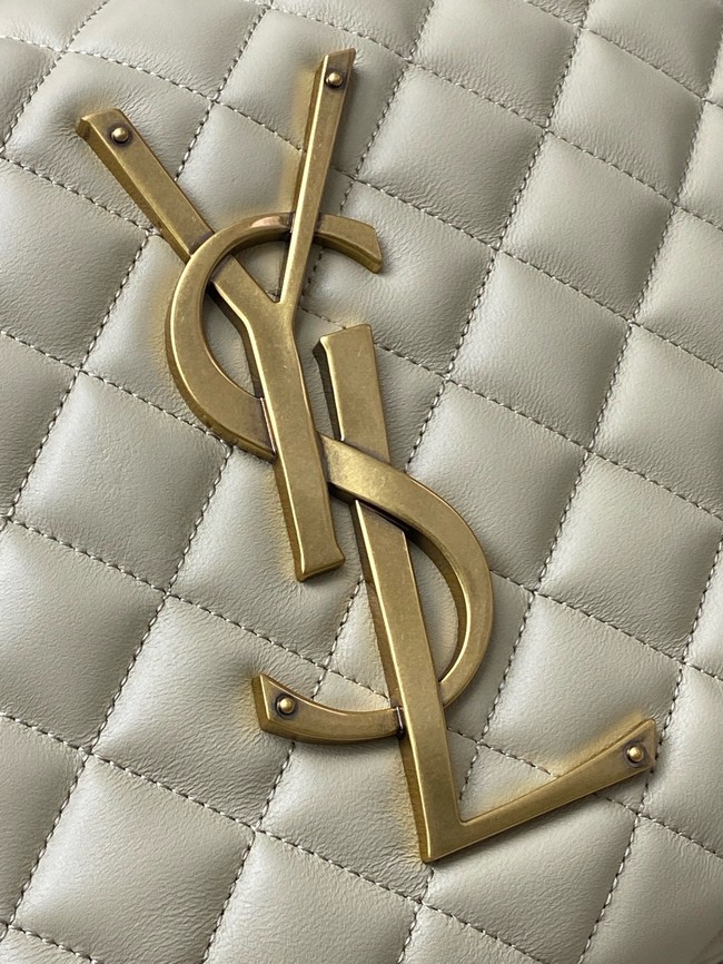 Yves Saint Laurent ICARE hobo in quilted nappa 858160 BLANC VINTAGE