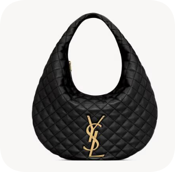 Yves Saint Laurent ICARE hobo in quilted nappa 858160 black  