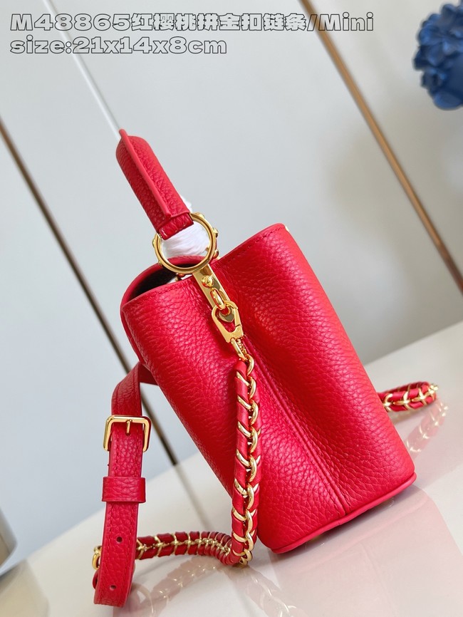 Louis Vuitton Capucines Mini M25893 red