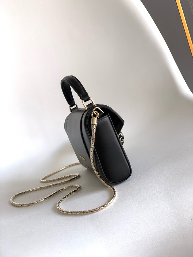 Bvlgari Serpenti Forever leather crossbody bag 289688 black