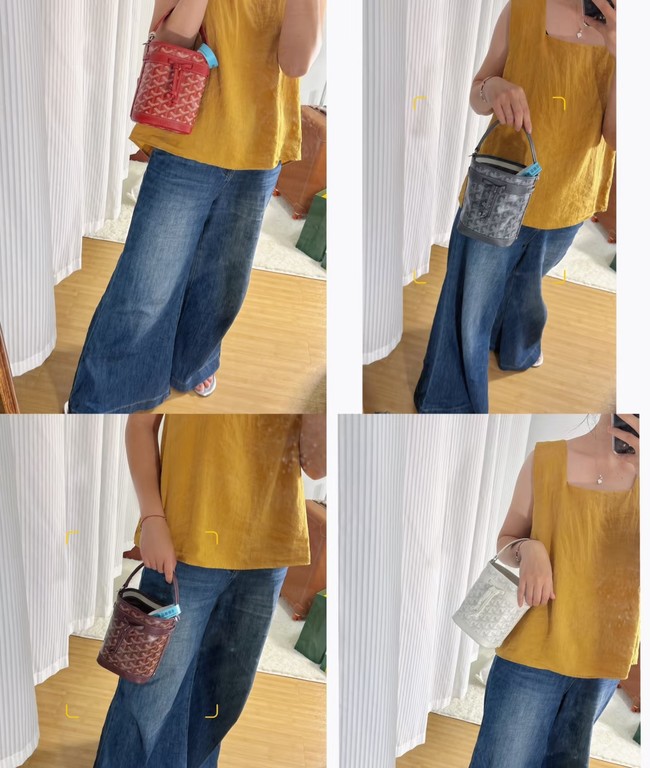 Goyard petit flot drawstring Bag MINI 20251 white