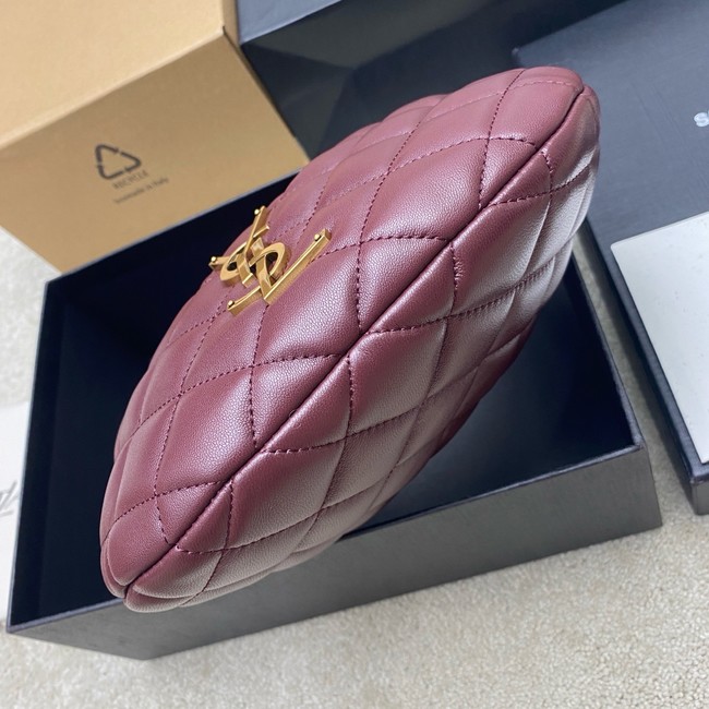 Saint Laurent ICARINO in quilted nappa 851689 ROUGE CABERNET