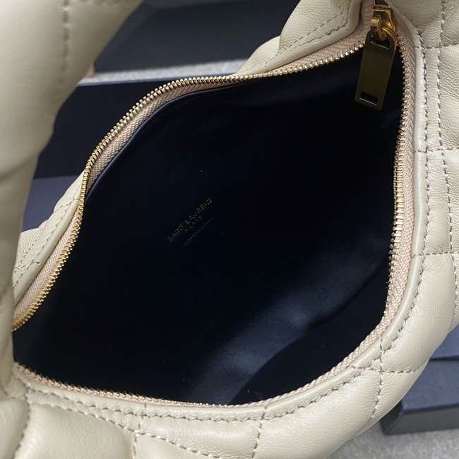 Saint Laurent ICARINO in quilted nappa 851689 BLANC VINTAGE