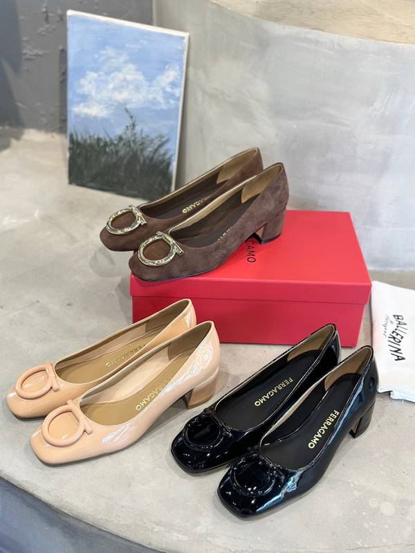Ferragamo Shoes FMS00089 Heel 4CM