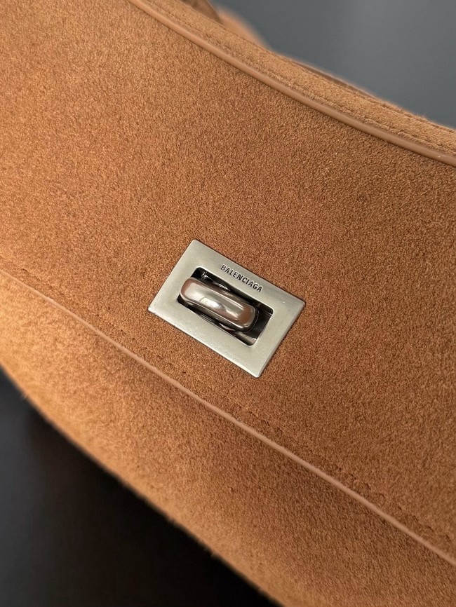 Balenciaga Rodeo Mini Handbag suede shoulder 795456 tan