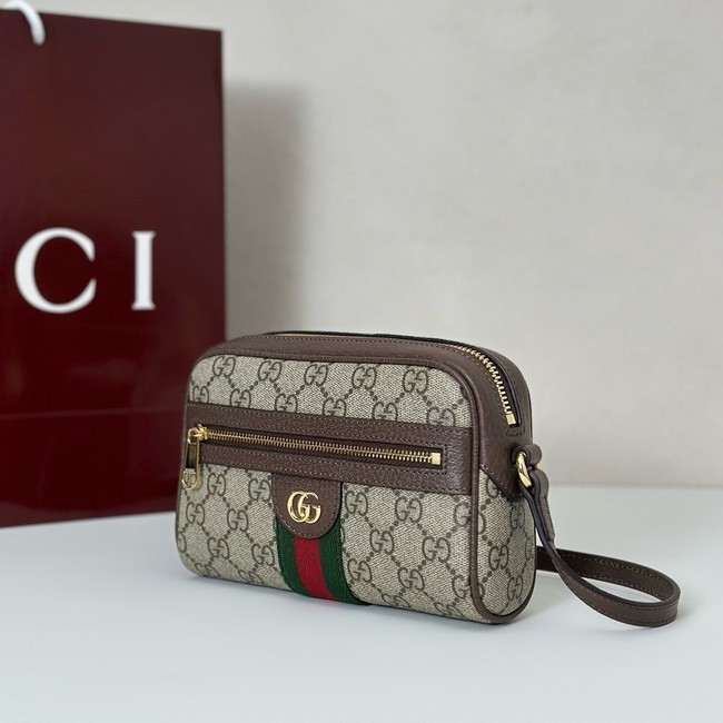 Gucci GG small shoulder bag 816359 brown