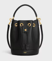 Celine TEEN CLARA BAG IN SUPPLE GRAINED CALFSKIN 121673 black