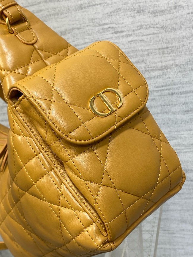 Dior Medium D-Dream Bag Macrocannage Lambskin M6323UU tan