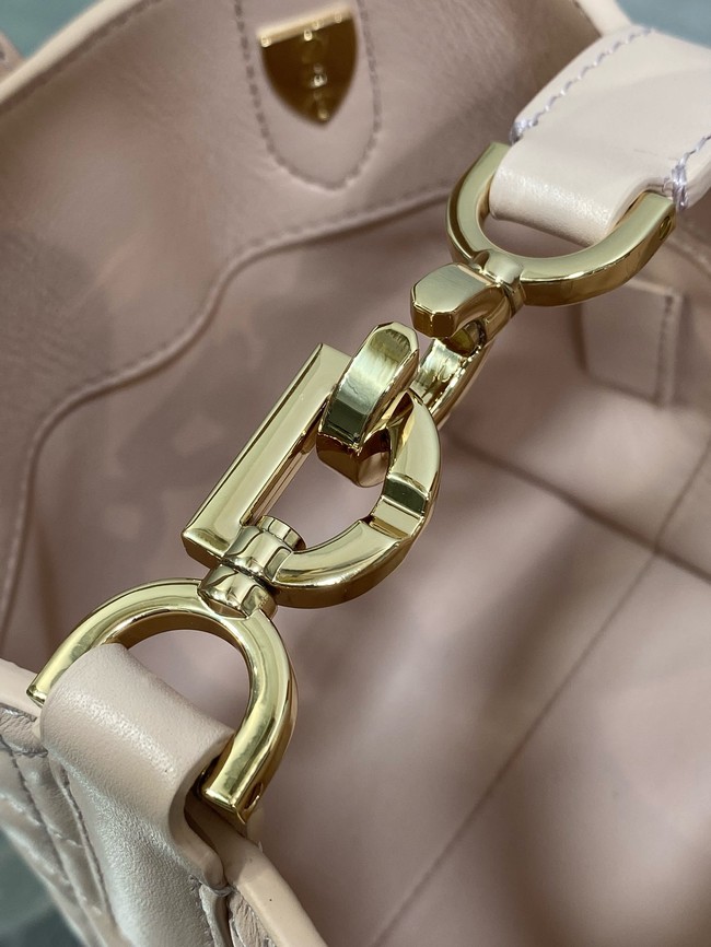 Dior Toujours Vertical Nano Tote Bag Macrocannage Calfskin S6100 pink