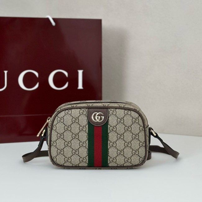 Gucci Ophidia small camera bag 838480 dark brown