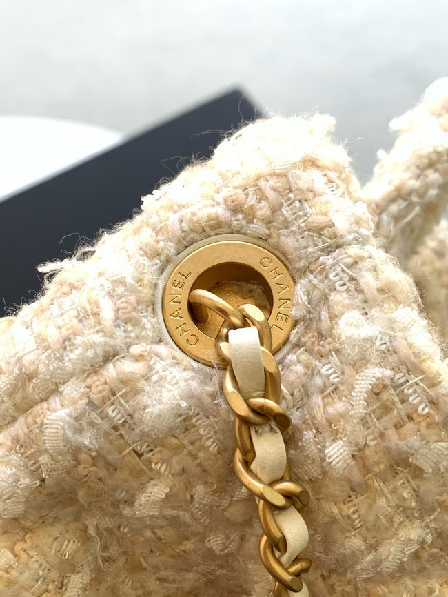 Chanel Bow Bag AS5851 Beige & White