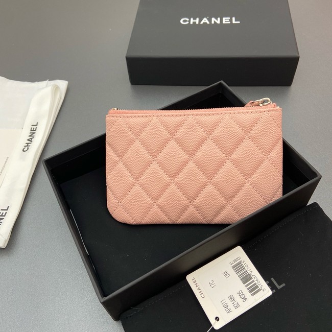 Chanel Zipped Pocket wallet S4811 pink