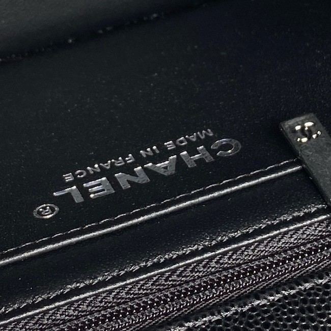 CHANEL Clutch With Chain AS2701 black&Silver Metal