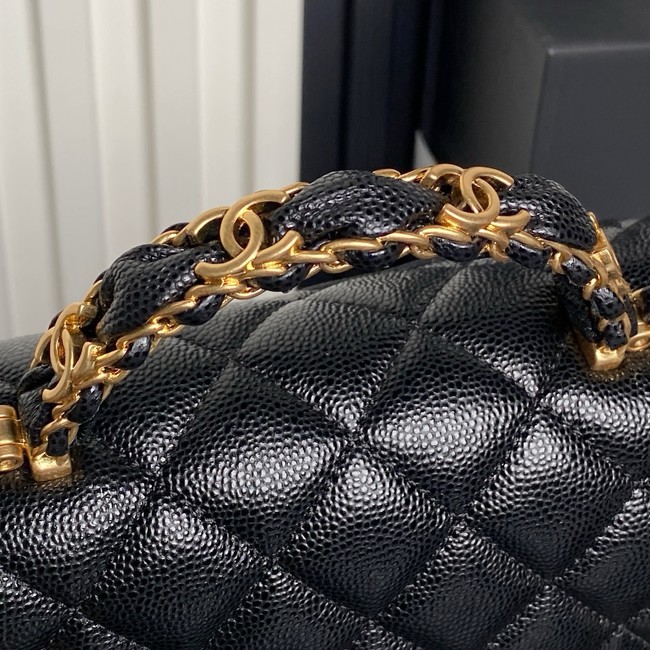 CHANEL Clutch With Chain AS2701 black&gold Metal