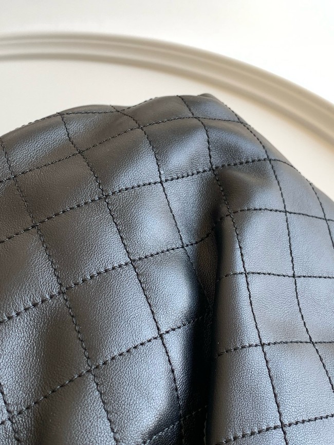CHANEL Hobo Bag Lambskin AS6010 black