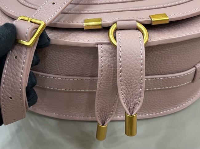 Chloe Grained Calfskin MARCIE saddle bag 31054 pink