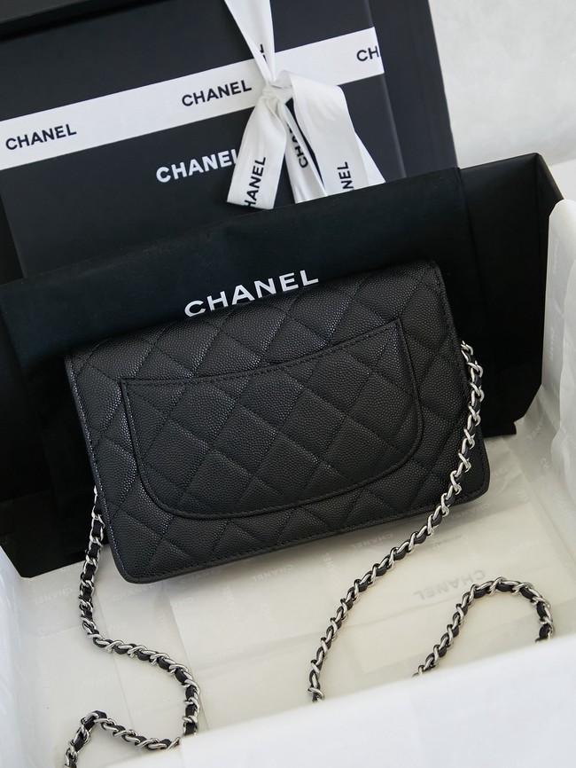 CHANEL Wallet On Chain AP3723 black