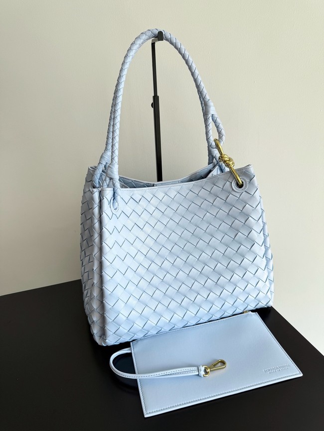 Bottega Veneta Parachute 826212 light blue&Brass finish