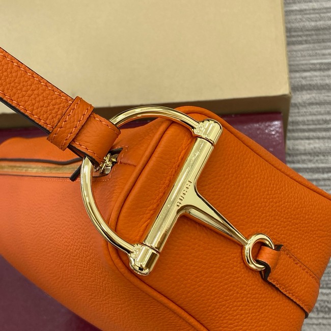 Gucci Half Horsebit medium shoulder bag 860787 orange