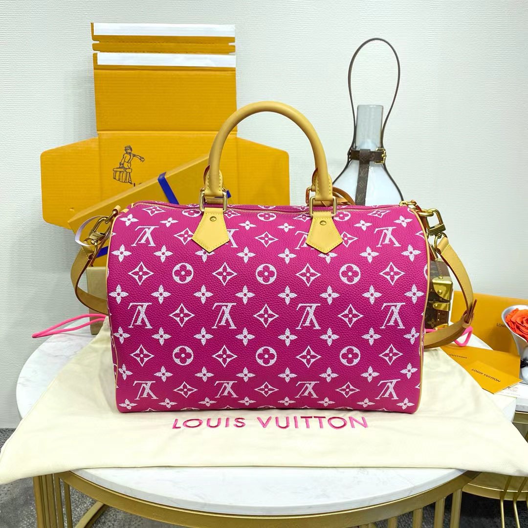 Louis Vuitton Speedy P9 Bandouliere 40 M11564 Pink-Purple Louis Vuitton Speedy P9 Bandouliere 40 M11564 Pink-Purple