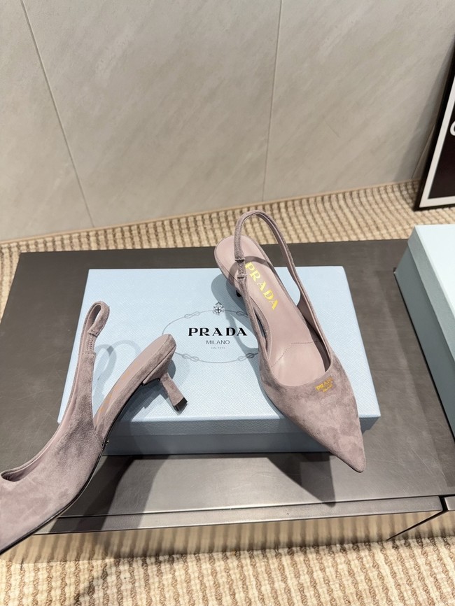 Prada leather slingback pumps 1I901M-1