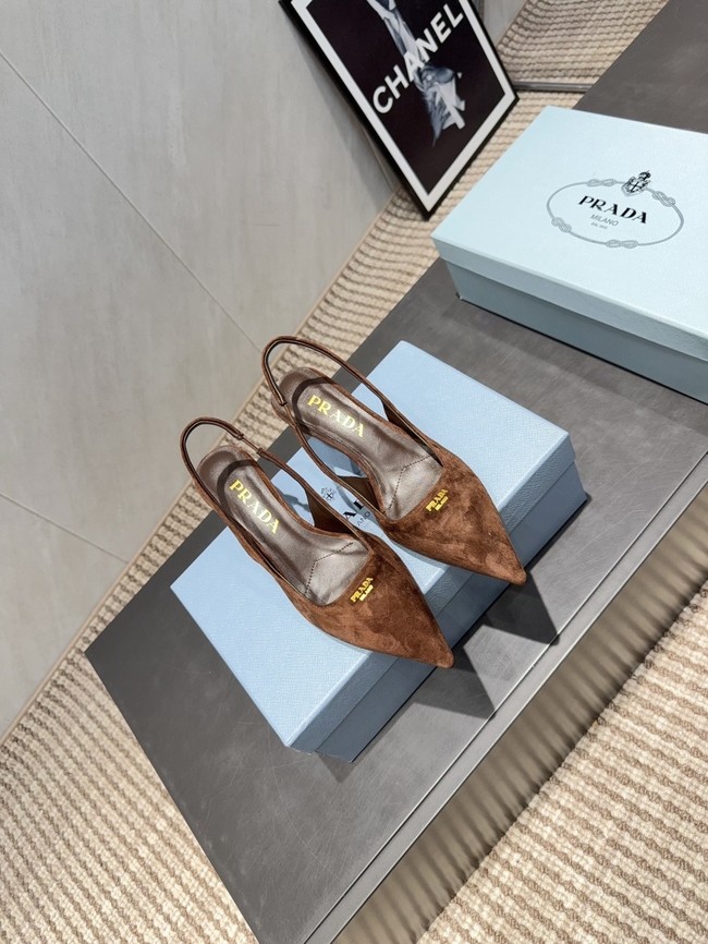 Prada leather slingback pumps 1I901M-2