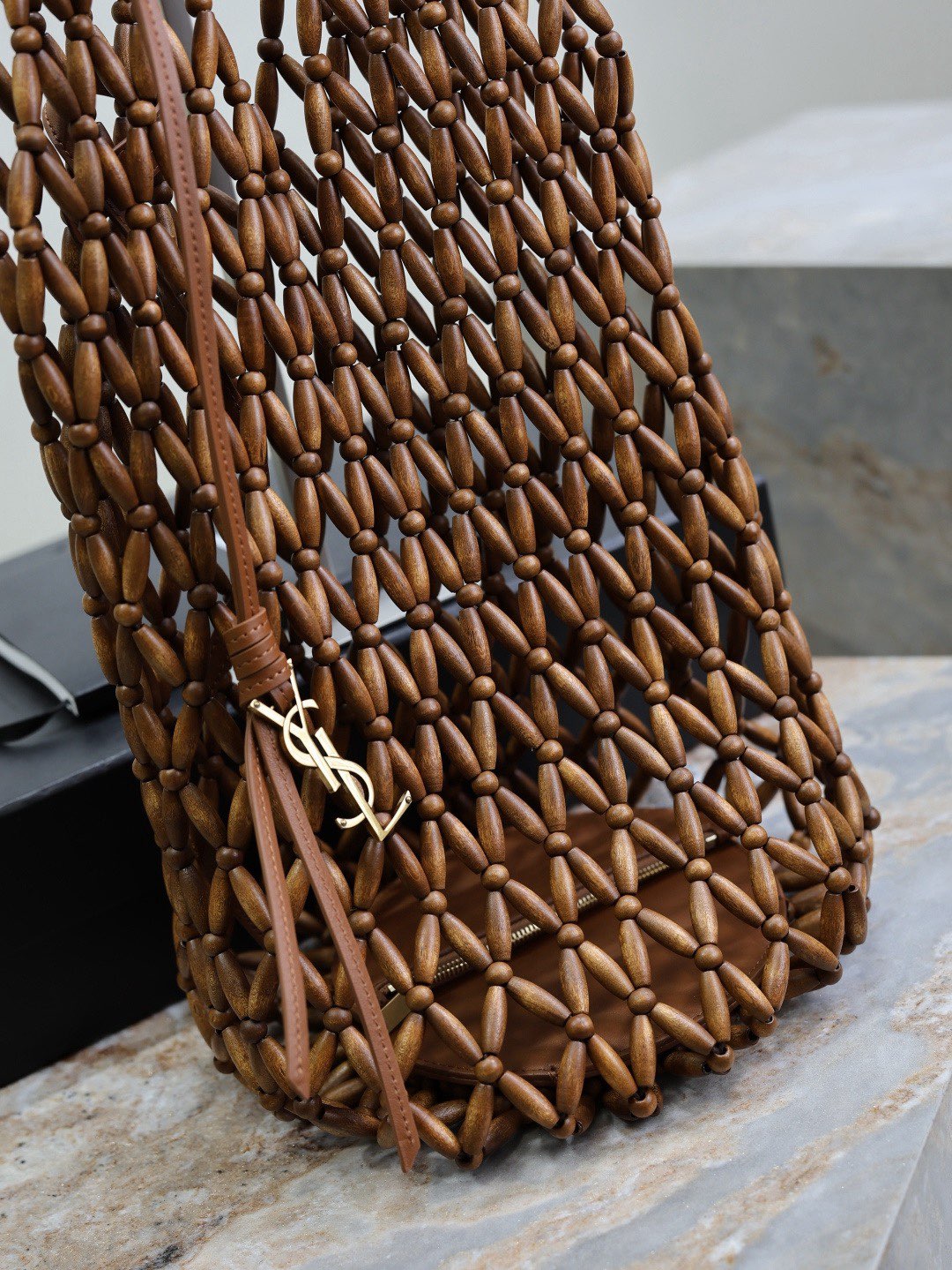 Saint Laurent Bucket Supple Bag 821911 Brown Saint Laurent Bucket Supple Bag 821911 Brown