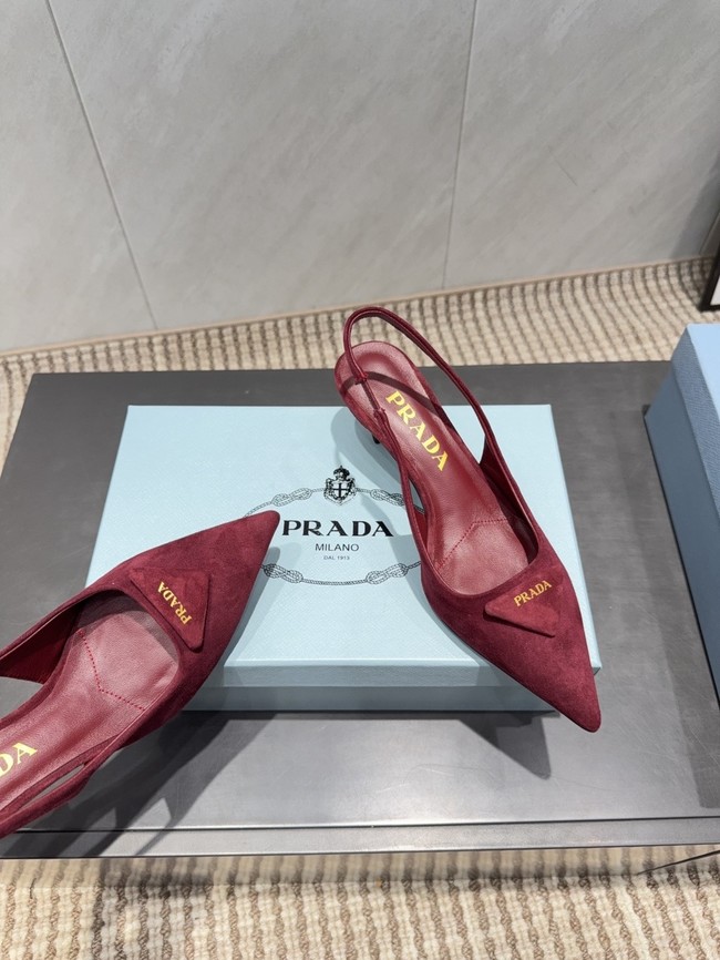 Prada leather slingback pumps 87220-3
