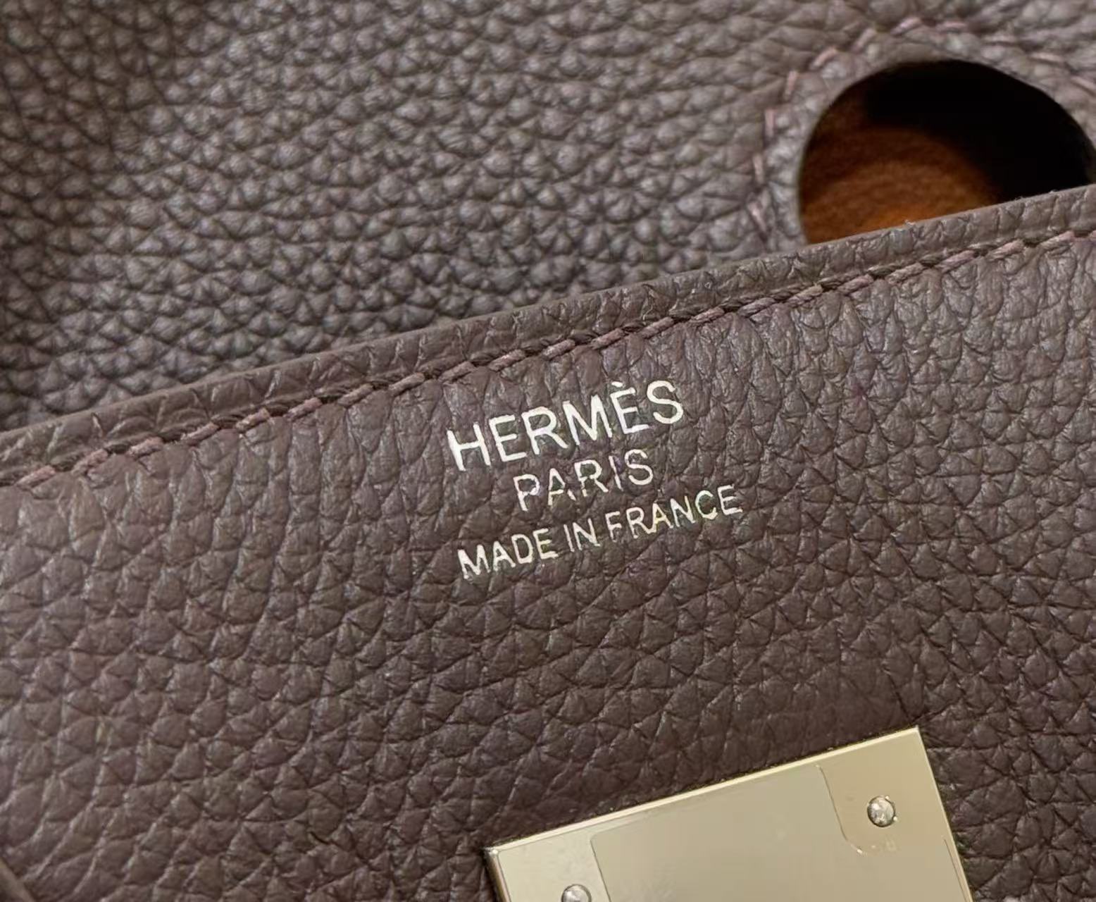 Hermes Original Togo Leather HB30O Coffee