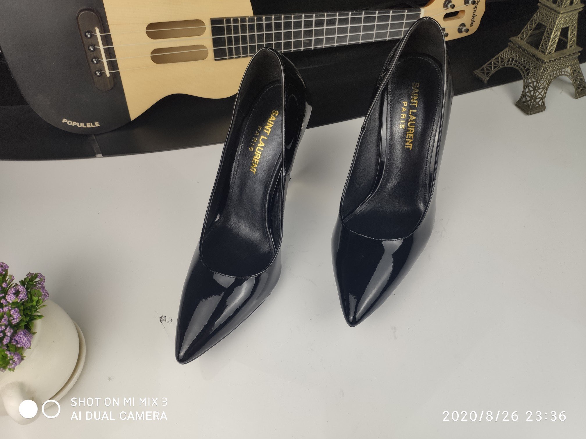 Yves Saint Laurent Shoes YSL 11CM Heel YSL6320 Black Yves Saint Laurent Shoes YSL 11CM Heel YSL6320 Black