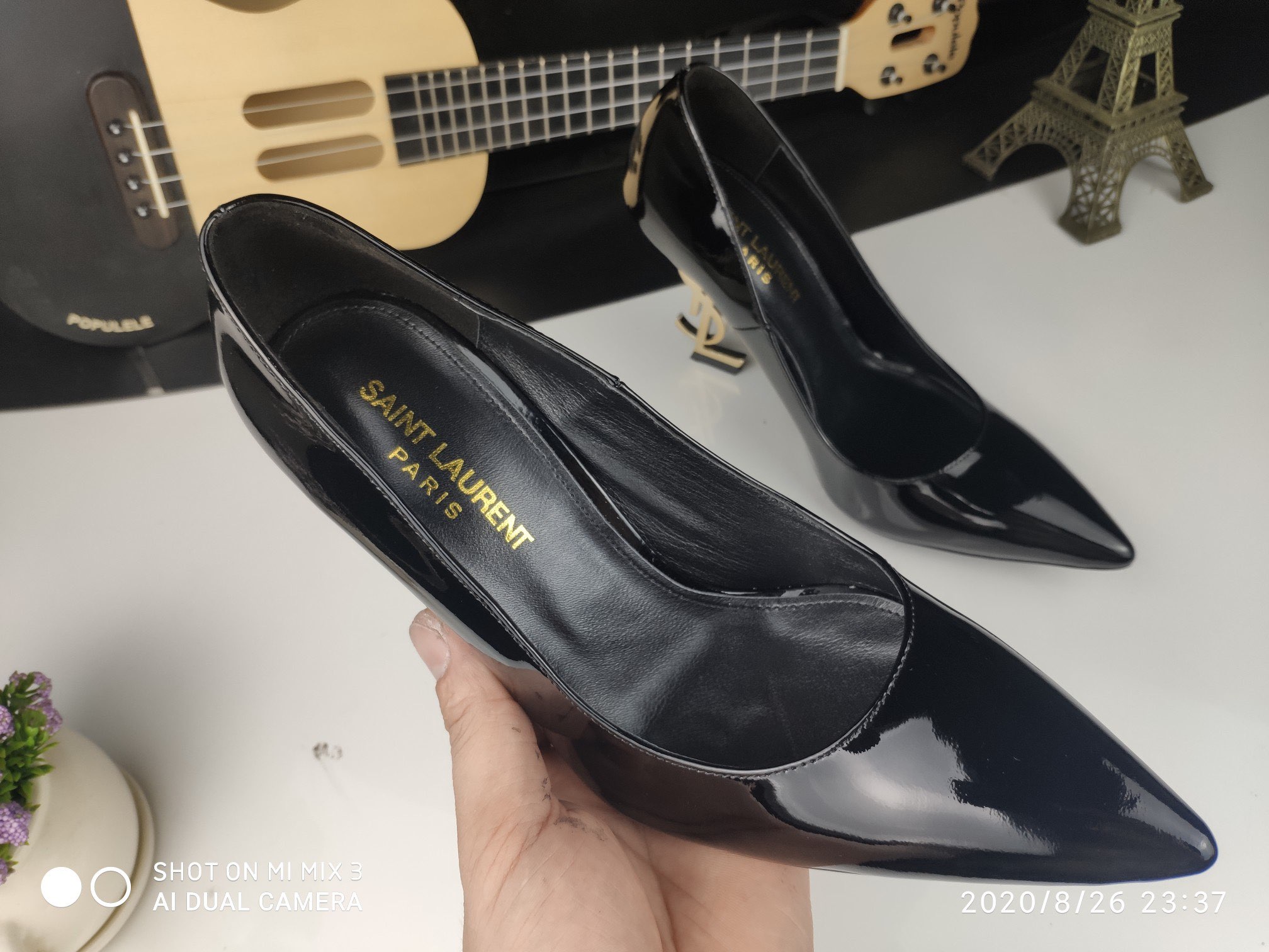 Yves Saint Laurent Shoes YSL 11CM Heel YSL6320 Black Yves Saint Laurent Shoes YSL 11CM Heel YSL6320 Black