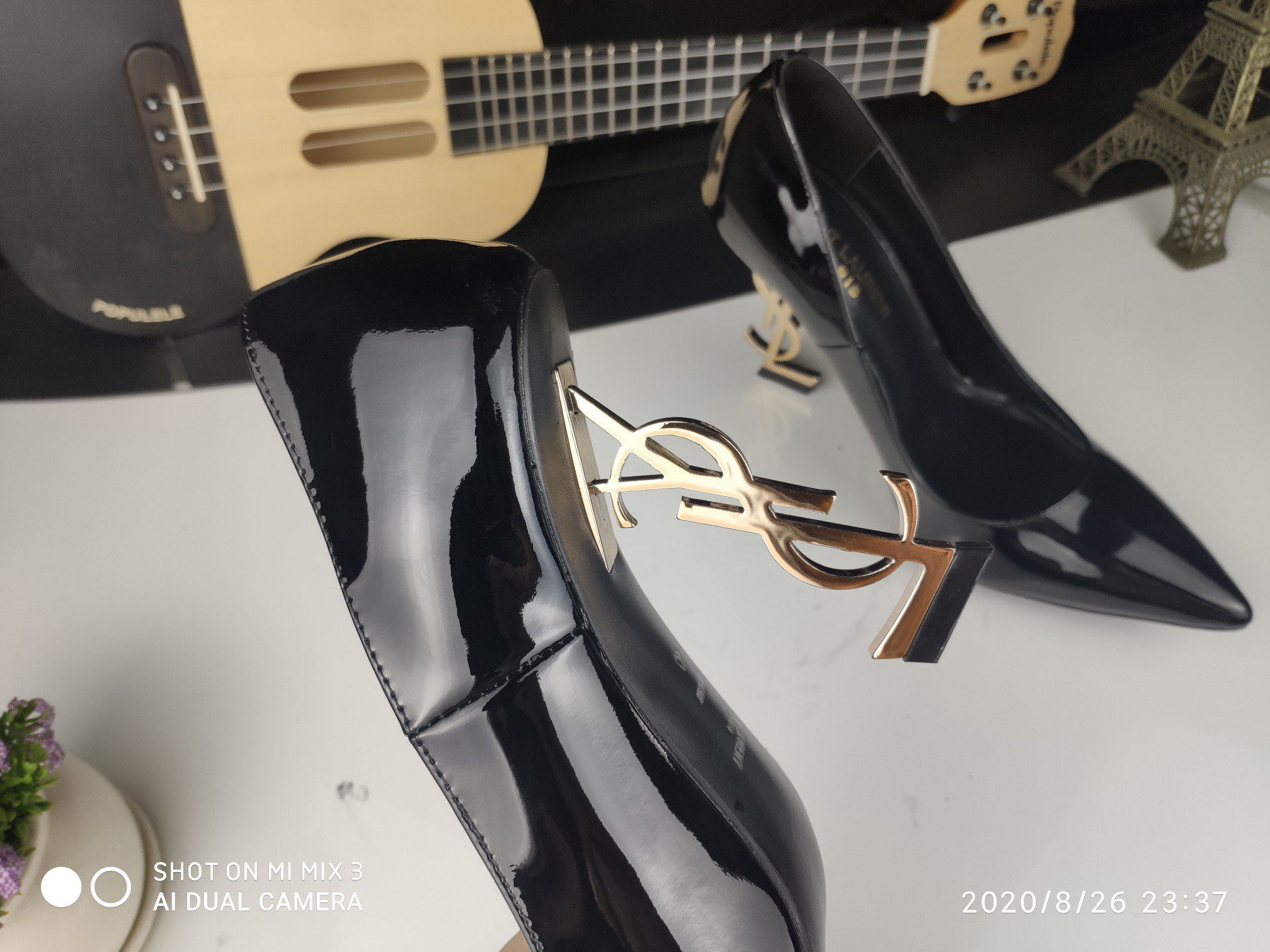 Yves Saint Laurent Shoes YSL 11CM Heel YSL6320 Black Yves Saint Laurent Shoes YSL 11CM Heel YSL6320 Black