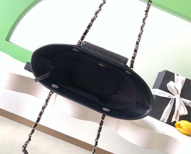 CHANEL Small Tote AS5951 Beige & black