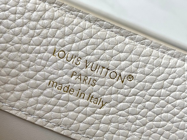 Louis Vuitton Capucines BB M89369 Cream&gray Snake skin