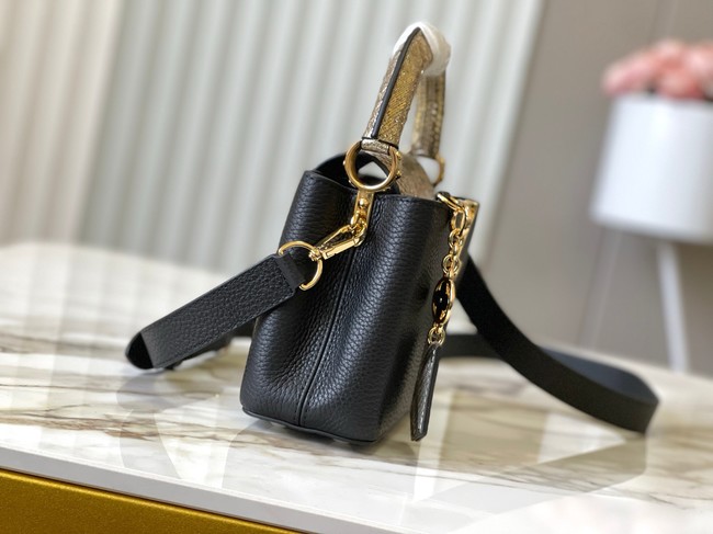 Louis Vuitton Capucines Mini M89369 black&gold Snake skin