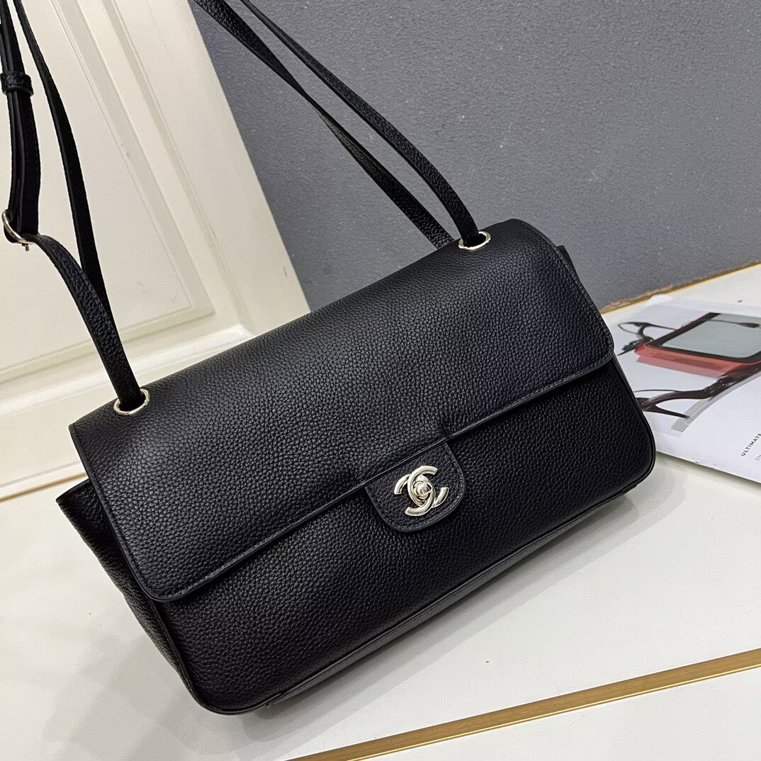 Chanel 26SS Original Leather Tote Shopping Bag 1A013 Black Chanel 26SS Original Leather Tote Shopping Bag 1A013 Black