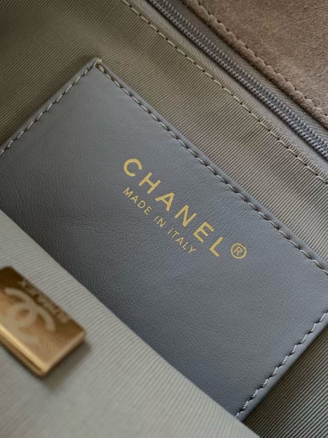 CHANEL Classic Handbag AS5991 gray