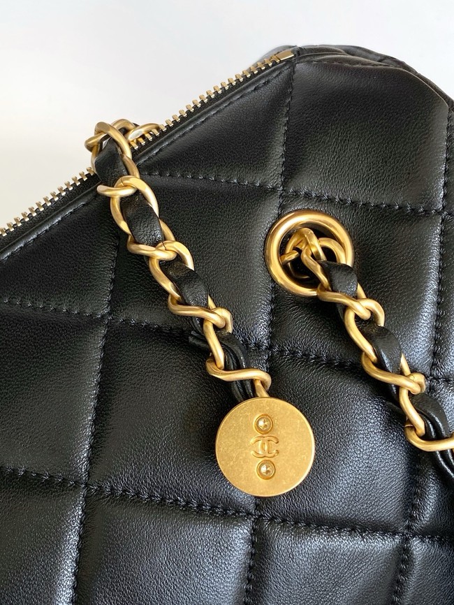 Chanel Lambskin Bowling Bag AS5791 black