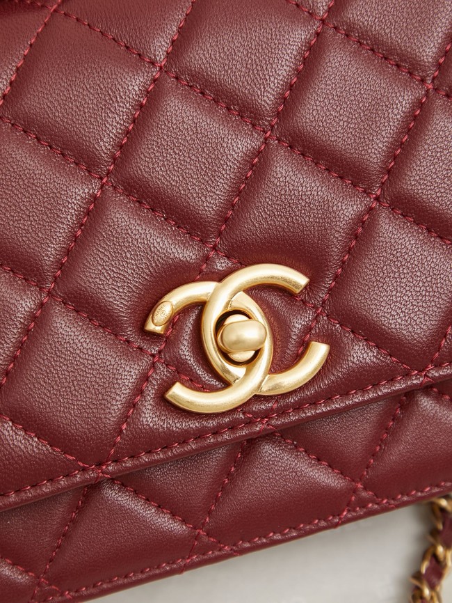 Chanel Wallet On Chain AP3938 burgundy