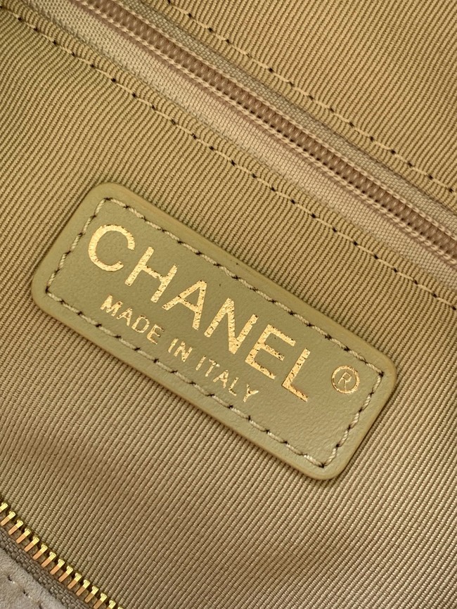 Chanel velvet Bowling Bag AS5791 Khaki