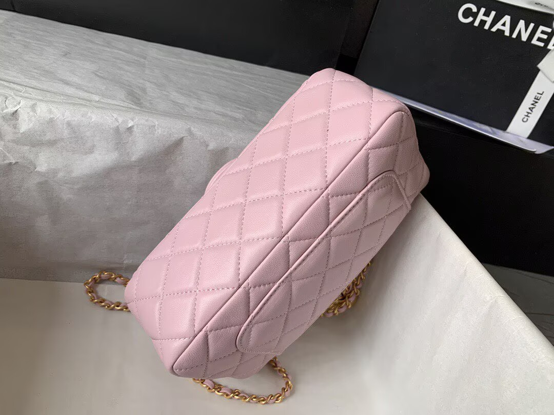 Chanel MINI Flap Bag Original Sheepskin Leather AS1787 Light Pink Chanel MINI Flap Bag Original Sheepskin Leather AS1787 Light Pink