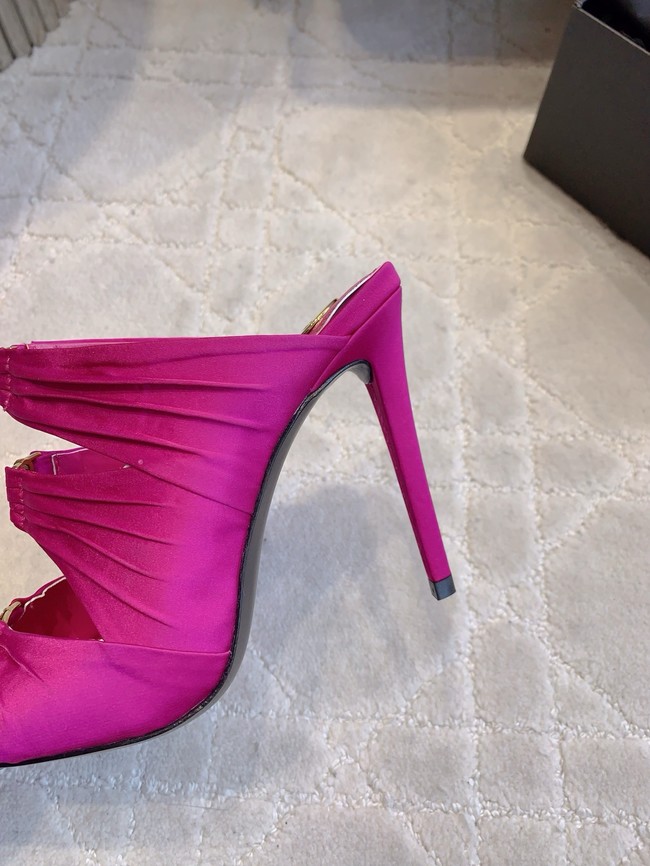 Saint Laurent EMILIE mules in satin crepe G1097-1