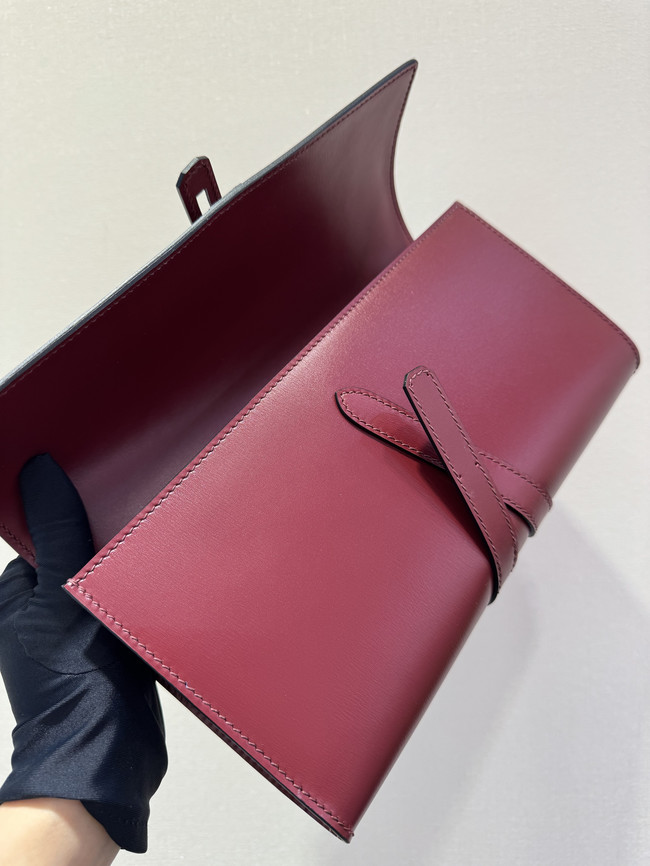 Hermes swift Leather Clutch 37568 red Hermes swift Leather Clutch 37568 red