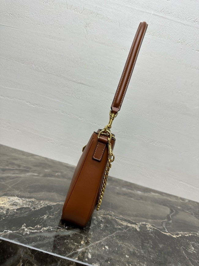 Celine SHOULDER CAMILLE 16 SOFT IN SMOOTH CALFSKIN 122073 Camel