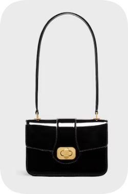 Celine TEEN CELINE JOSEPHINE bag IN PATENT CALFSKIN 121423 black