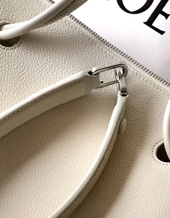 Loewe Medium soft grain leather Madrid bag 9147 light gray