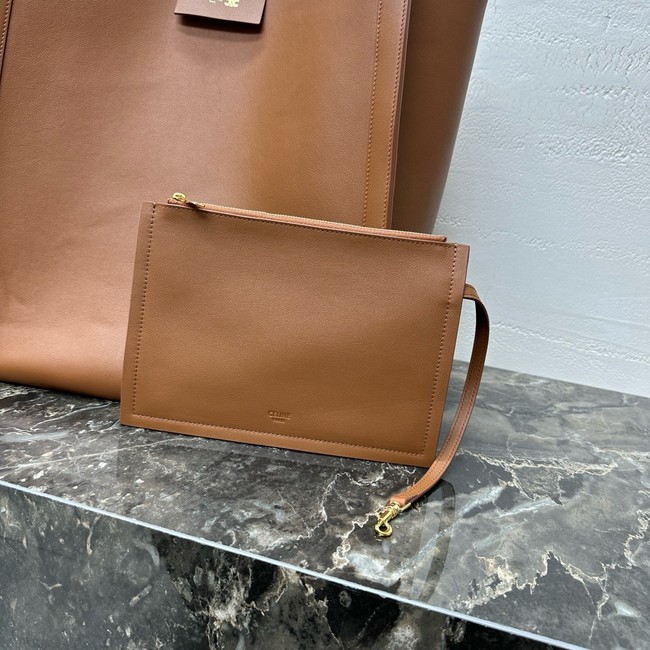 Celine MEDIUM CUBE BAG IN SUPPLE CALFSKIN 123422 SOFT TAN