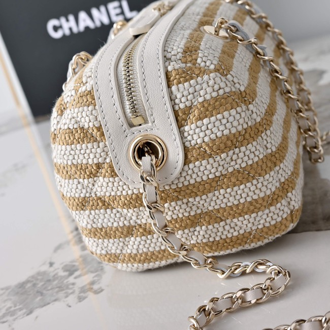 CHANEL Clutch With Chain AP4986 Beige & Light Beige